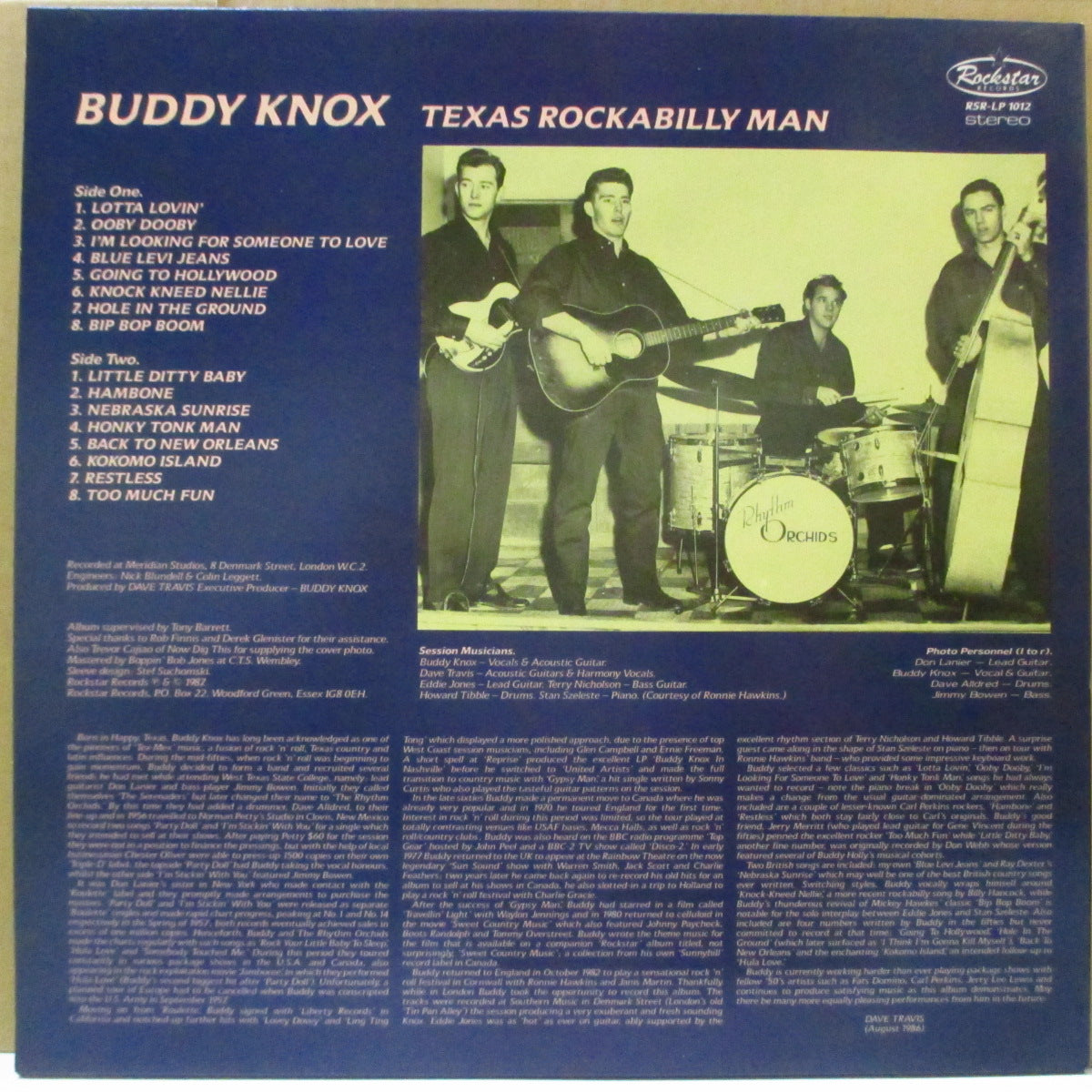 BUDDY KNOX (バディ・ノックス) - Texas Rockabilly Man (UK Orig.Mono LP)