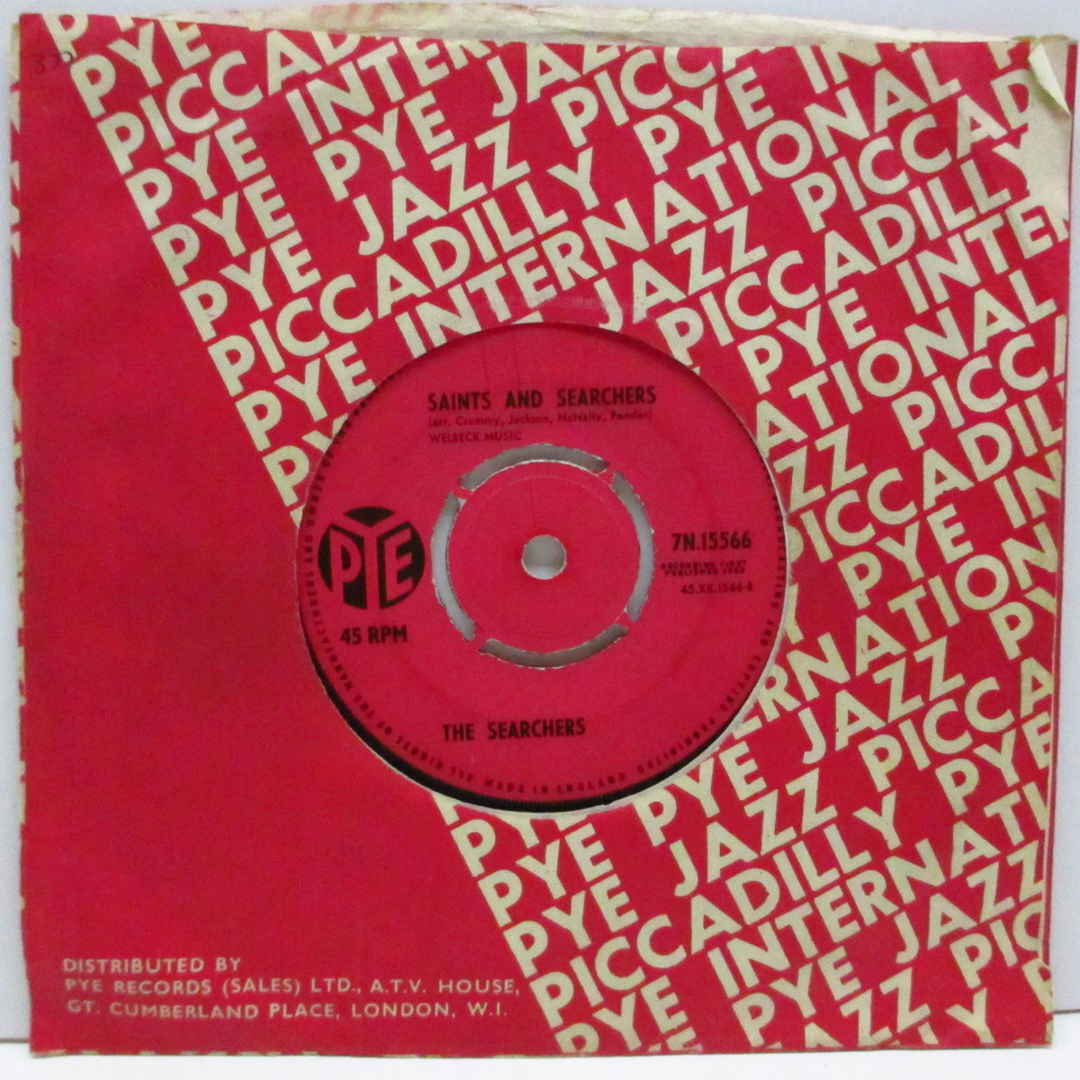 SEARCHERS (サーチャーズ) - Sugar And Spice (UK 2nd Press Pink Lbl.7"+CS)