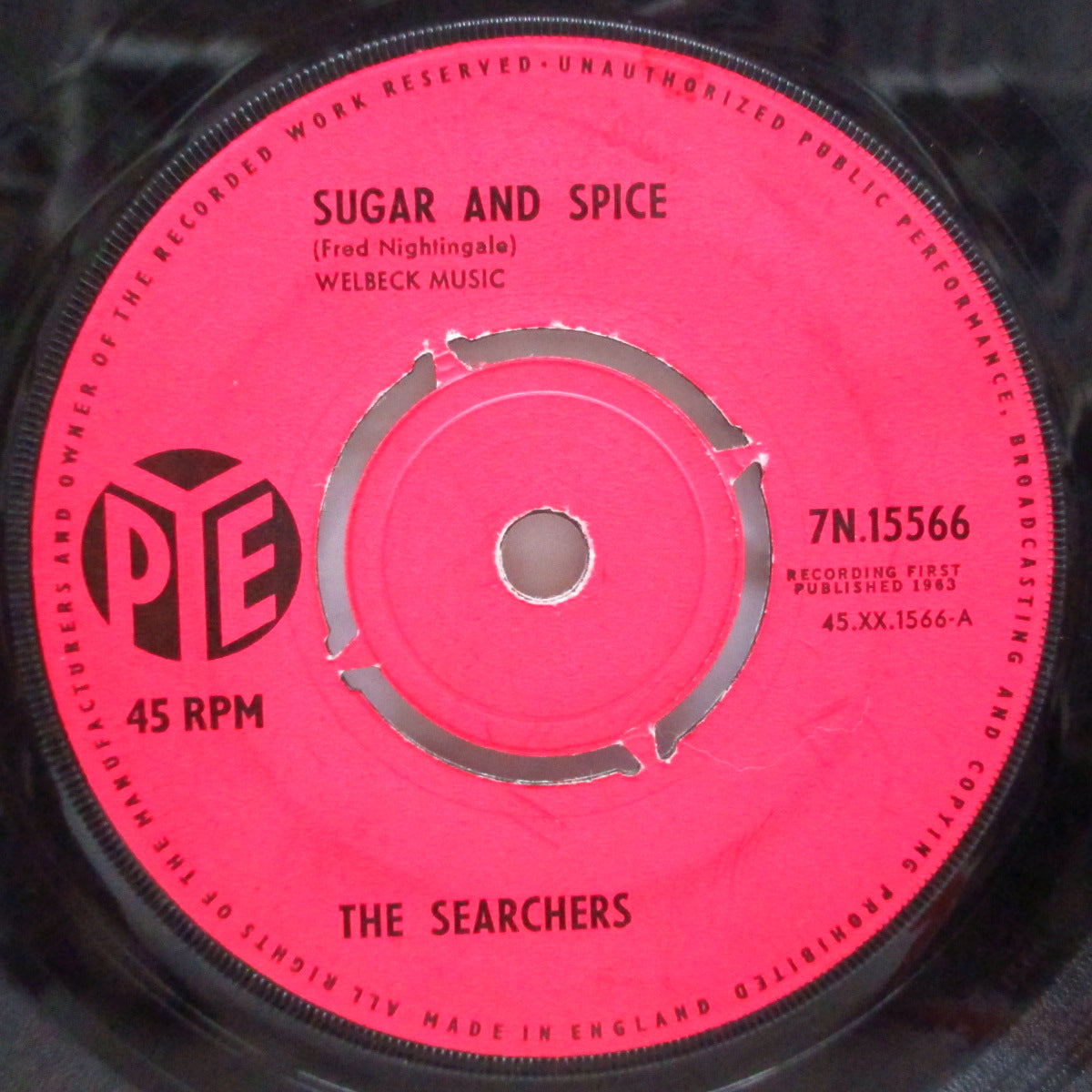 SEARCHERS (サーチャーズ) - Sugar And Spice (UK 2nd Press Pink Lbl.7"+CS)