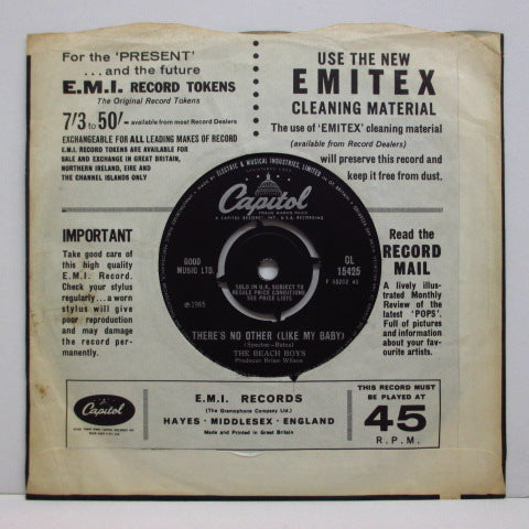 BEACH BOYS (ビーチ・ボーイズ ) - The Little Girl I Once Knew (UK)