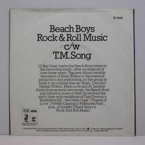 BEACH BOYS (ビーチ・ボーイズ ) - Rock And Roll Music (UK+PS!)
