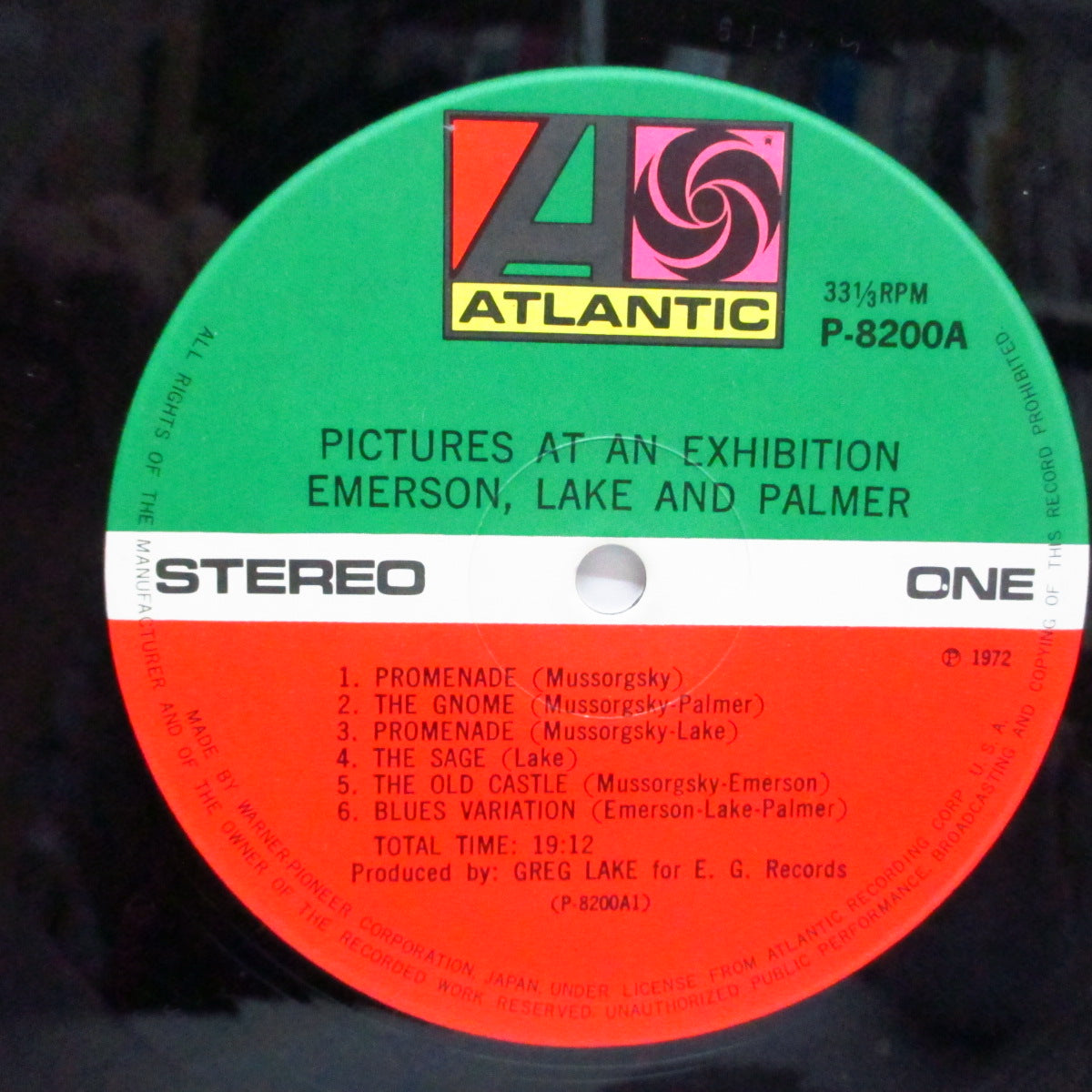 EMERSON, LAKE & PALMER (エマーソン、レイク&パーマー) - 展覧会の絵 : Pictures At An Exhibition (Japan '74 Reissue LP/GS)