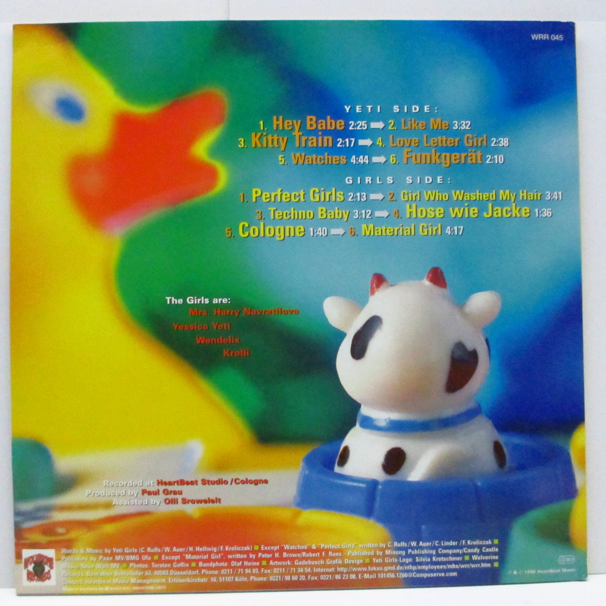 YETI GIRLS (イエティ・ガールズ ) - Kitty Train (German オリジナル LP+インナー、ブックレット)