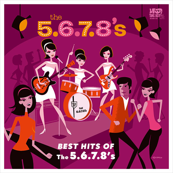 5.6.7.8'S - BEST HITS OF THE 5.6.7.8'S (Japan 500 Limited LP/New) 残