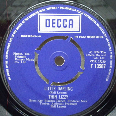 THIN LIZZY (シン・リジィ) - Little Darling / Buffalo Gal (UK オリジナル 7インチ+CS)
