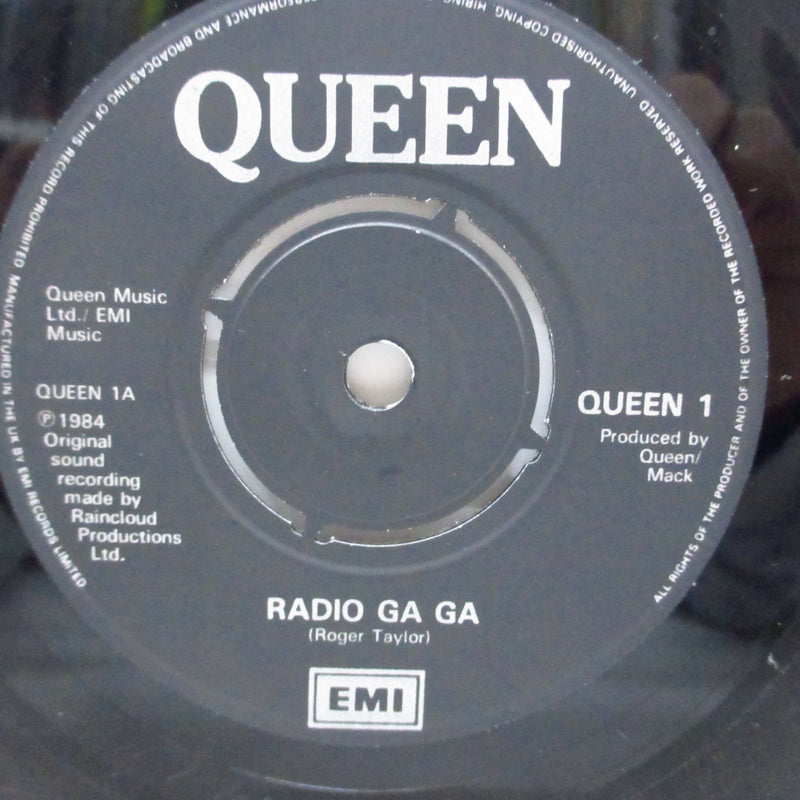 QUEEN (クイーン)  - Radio Ga Ga (UK オリジナル「ブラックラベ」ラウンドセンター7"+PS)
