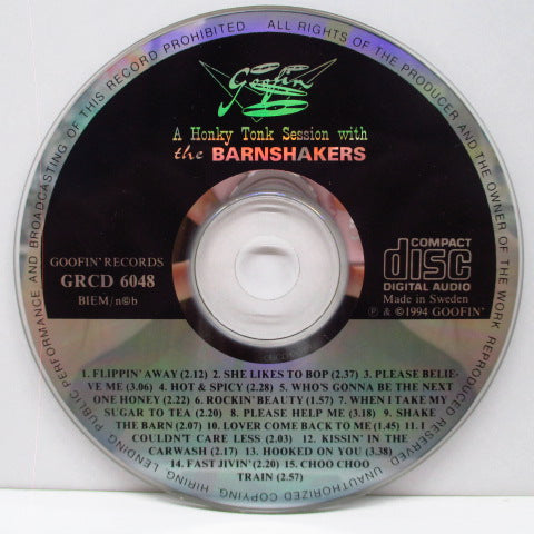 BARNSHAKERS, THE (ザ・バーンシェーカーズ) - A Honky Tonk Session (Finland オリジナル CD)