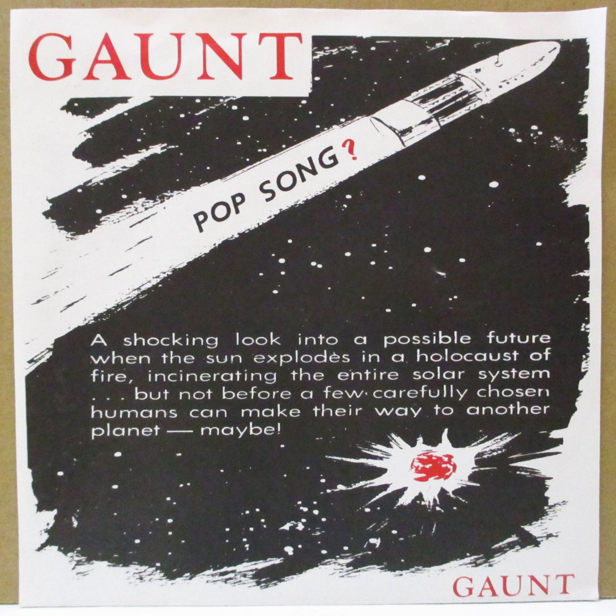 GAUNT (ゴーント) - Pop Song ? (US Orig.7")
