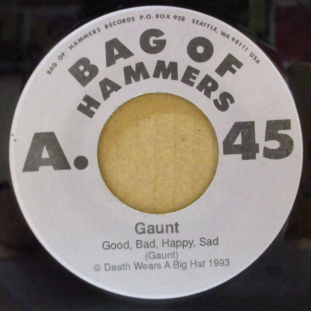 GAUNT (ゴーント) - Good Bad Happy Sad (US Orig.Silver Lbl. 7")