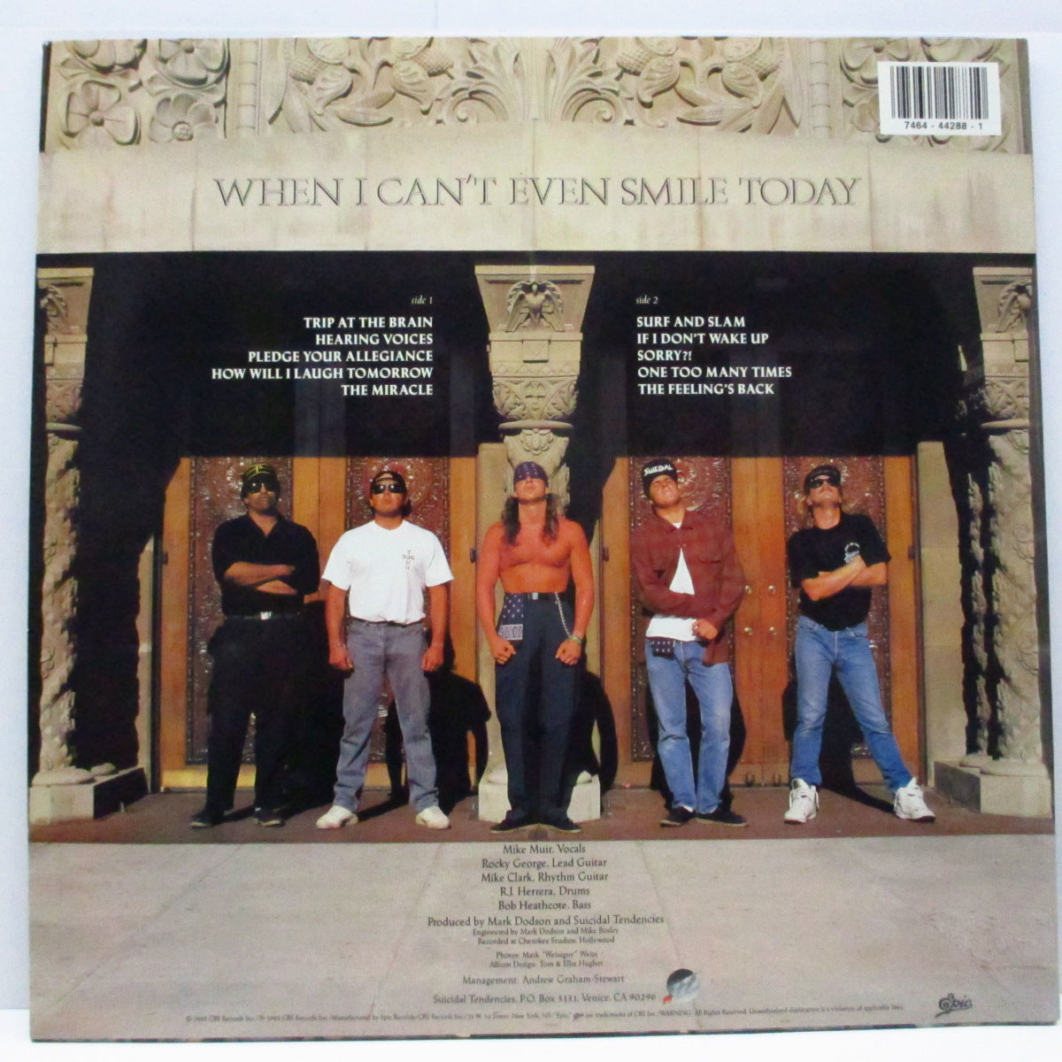 SUICIDAL TENDENCIES (スーサイダル・テンデンシーズ) - How Will I Laugh Tomorrow...(US オリジナル LP+インナー)