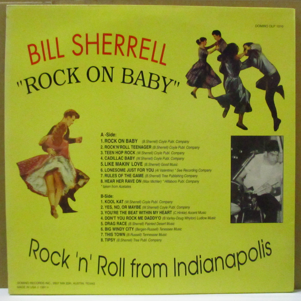BILL SHERRELL (ビル・シェレル) - Rock On Baby (EU '91 LImited LP)