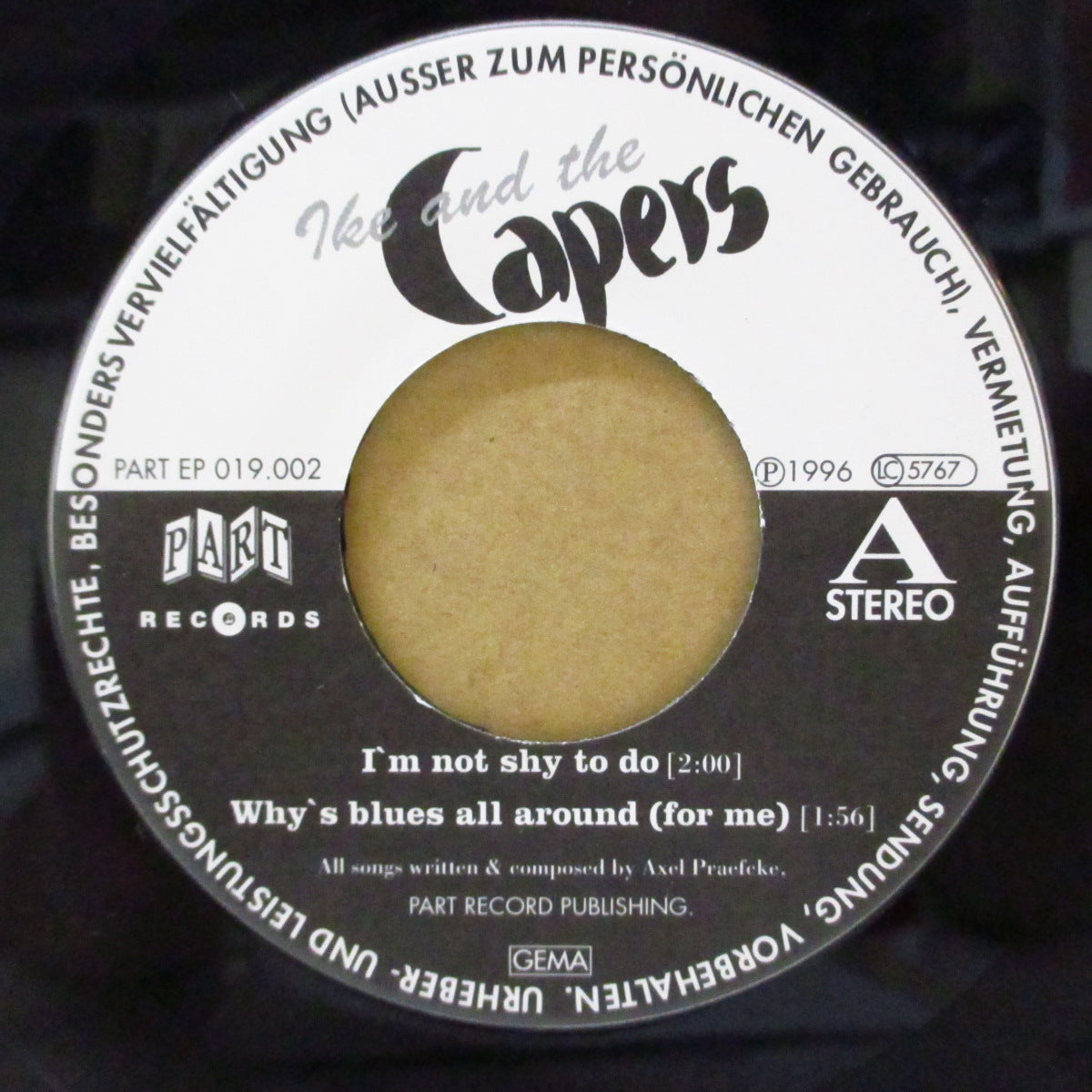 IKE & THE CAPERS (アイク・アンド・ザ・キャッパーズ) - Outtake Of: New Capers LP (German オリジナル 7")