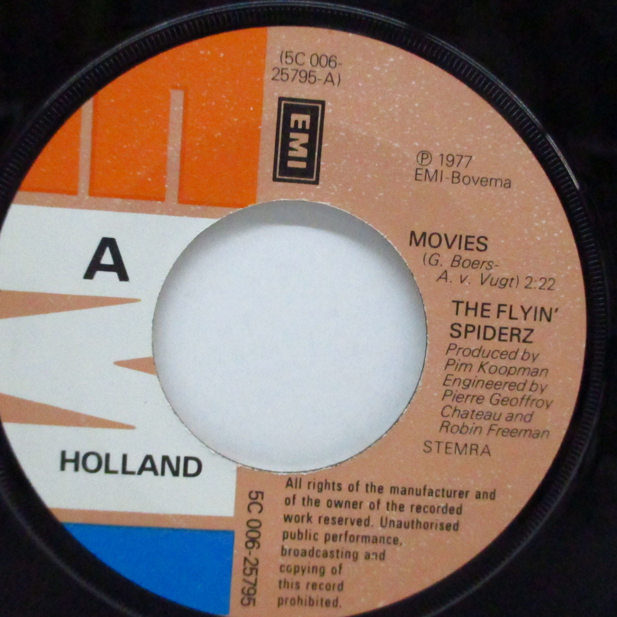 FLYIN' SPIDARZ, THE (ザ・フライイング・スパイダーズ) - Movies (Duch オリジナル 7"+ざら紙ジャケ)