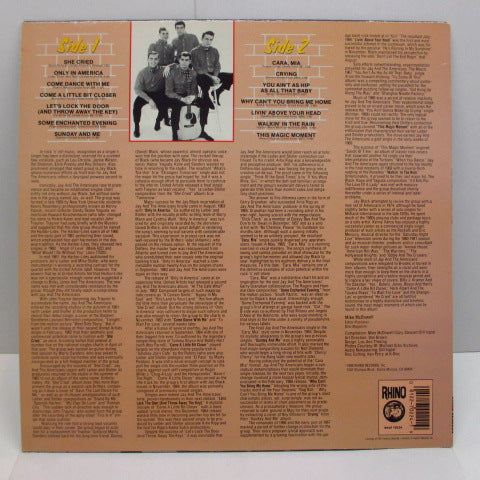 JAY & THE AMERICANS - All Time Greatest Hits (US:Rhino Comp.)