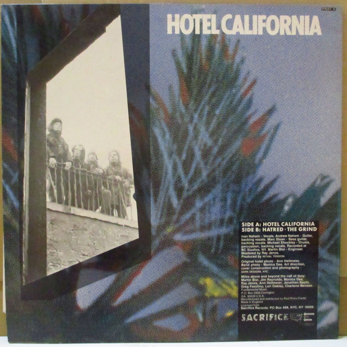 RITUAL TENSION (リチュアル・テンション) - Hotel California +2 (UK Orig.12")