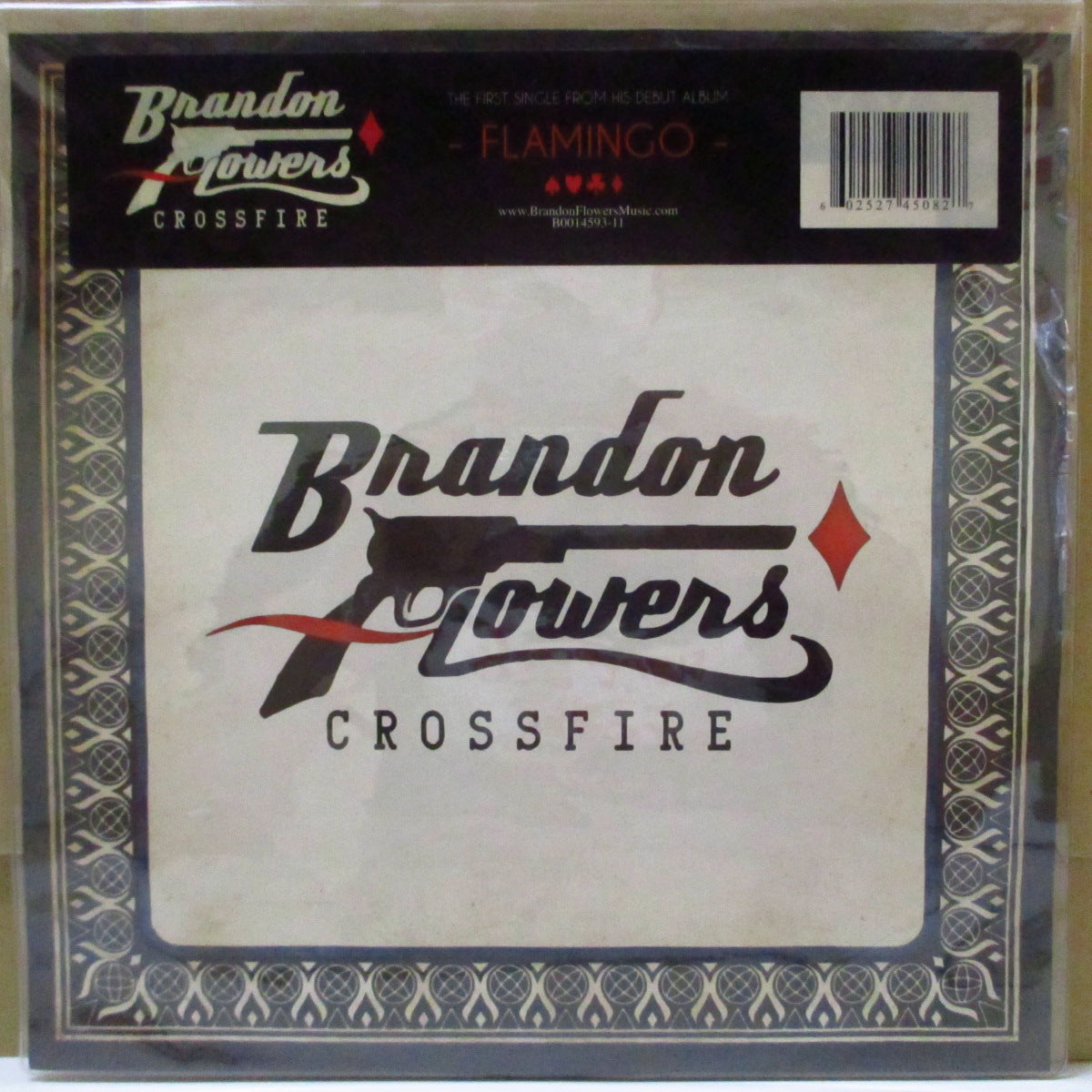 BRANDON FLOWERS (ブランドン・フラワーズ) - Crossfire (US 限定ピクチャー 10"+インサート,レアステッカー付きPVC)