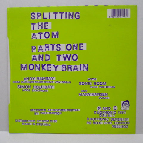 SPLITTING THE ATOM - Splitting The Atom +2 (UK Orig.7")