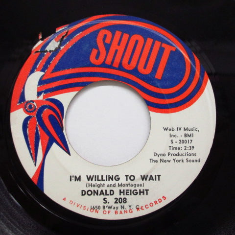 DONALD HEIGHT - 365 Days / I'm Willing To Wait (US Orig.)