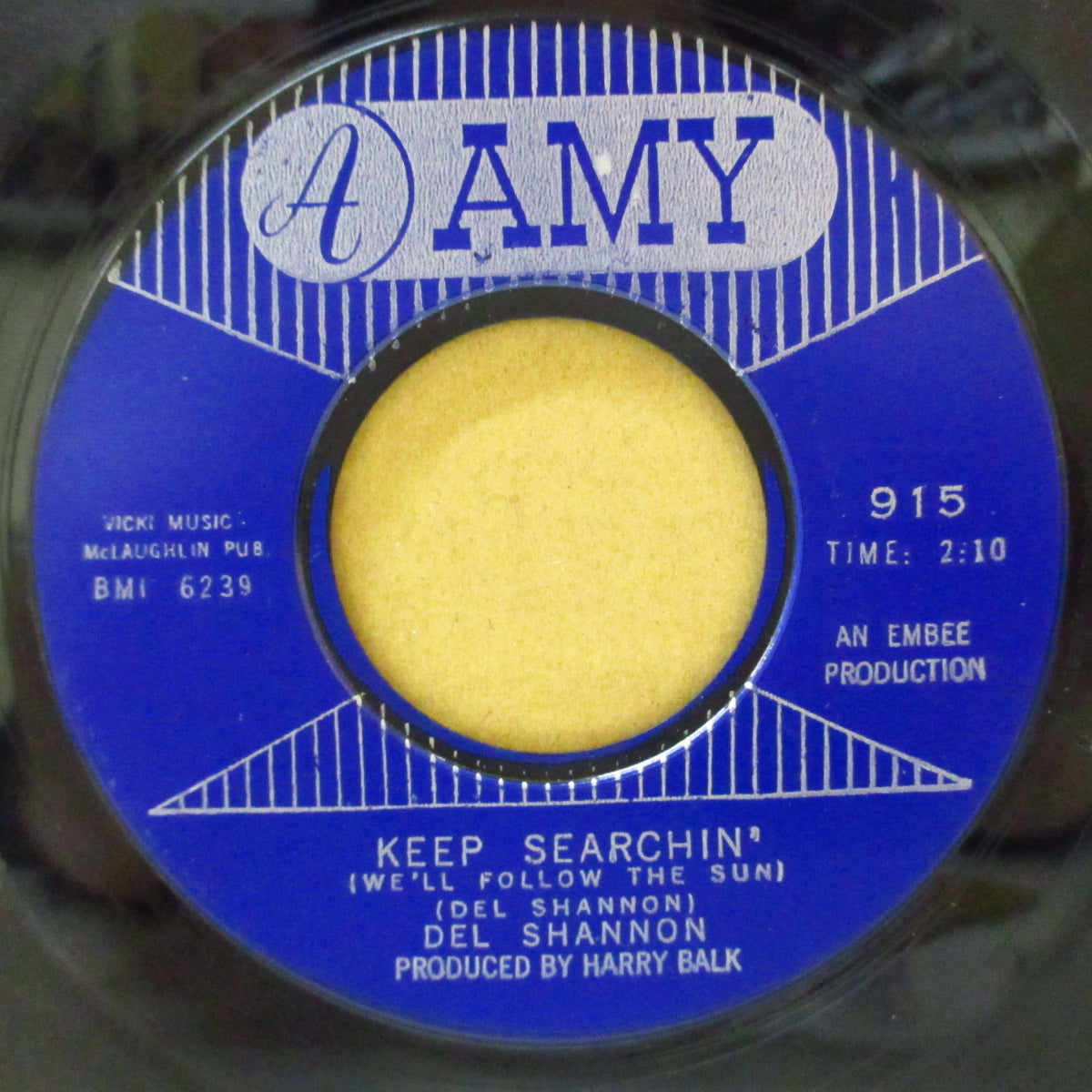 DEL SHANNON (デル・シャノン) - Keep Searchin' (US Orig.Blue Plastic Label 7")