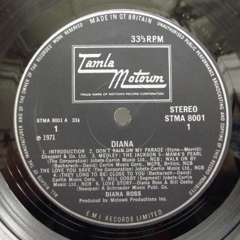 O.S.T. (ダイアナ・ロス、ジャクソン5参加TVショーサントラ) - Diana ! (UK 初回「 All Rights〜リム・ラベ」オリジナル LP/表面コーティング見開きジャケ)
