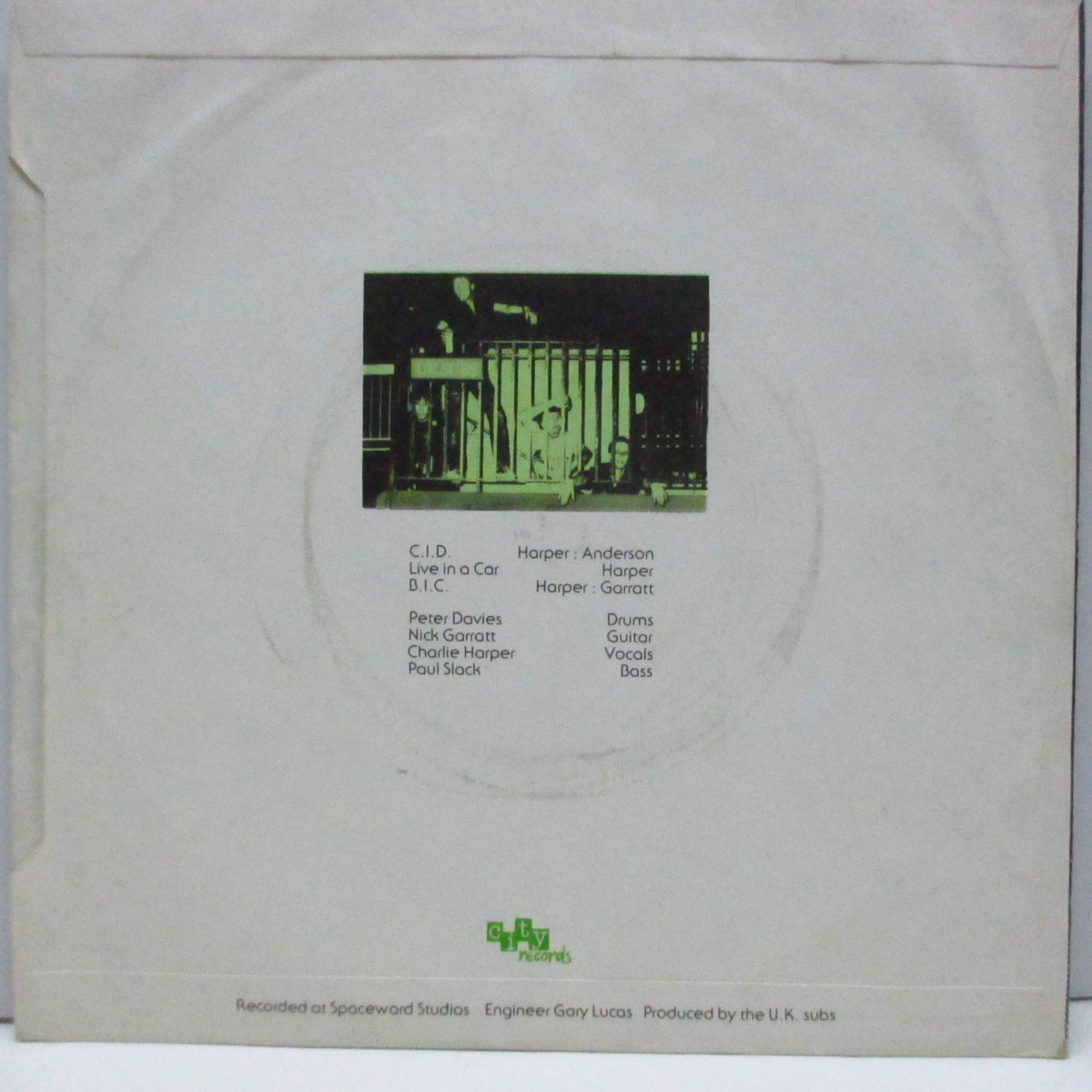 U.K. SUBS (U.K. サブス) - C.I.D. +2 (UK 初回オリジナル・オリーヴグリーンヴァイナル 7")