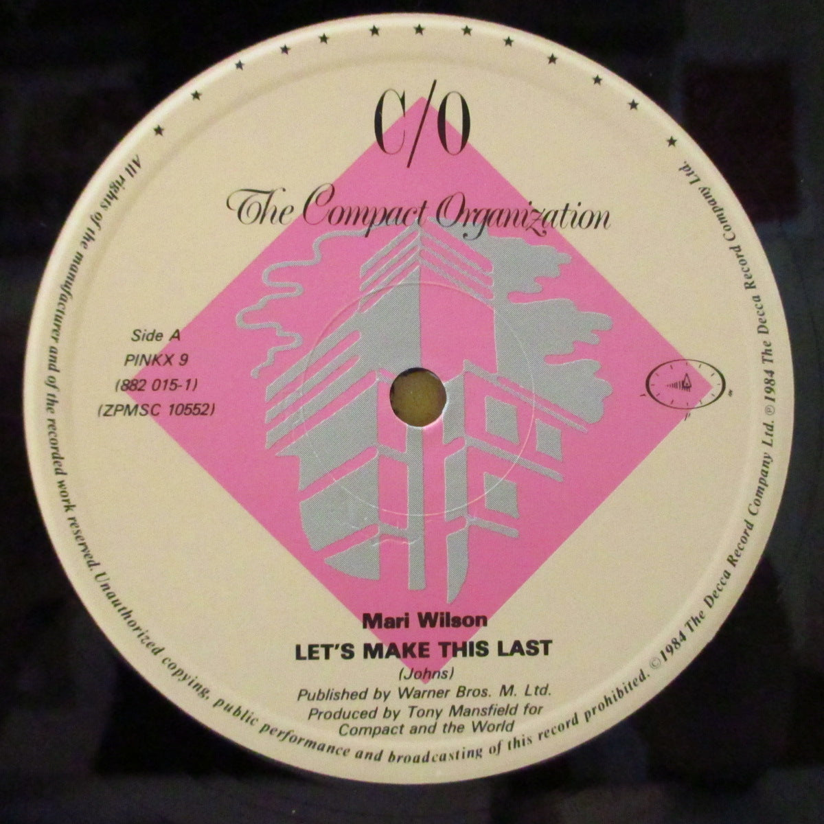 MARI WILSON (マリ・ウィルスン) - Let's Make This Last (UK Orig.12")