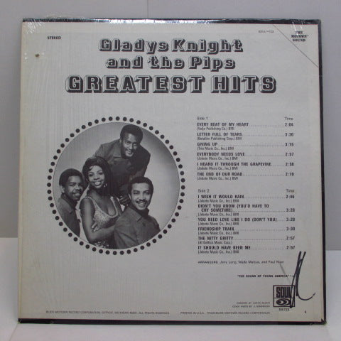 GLADYS KNIGHT & THE PIPS (グラディス・ナイトとピップス) - Greatest Hits (US Orig.Stereo LP)