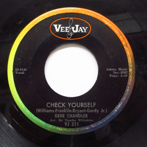 GENE CHANDLER - Check Yourself / Forgive Me