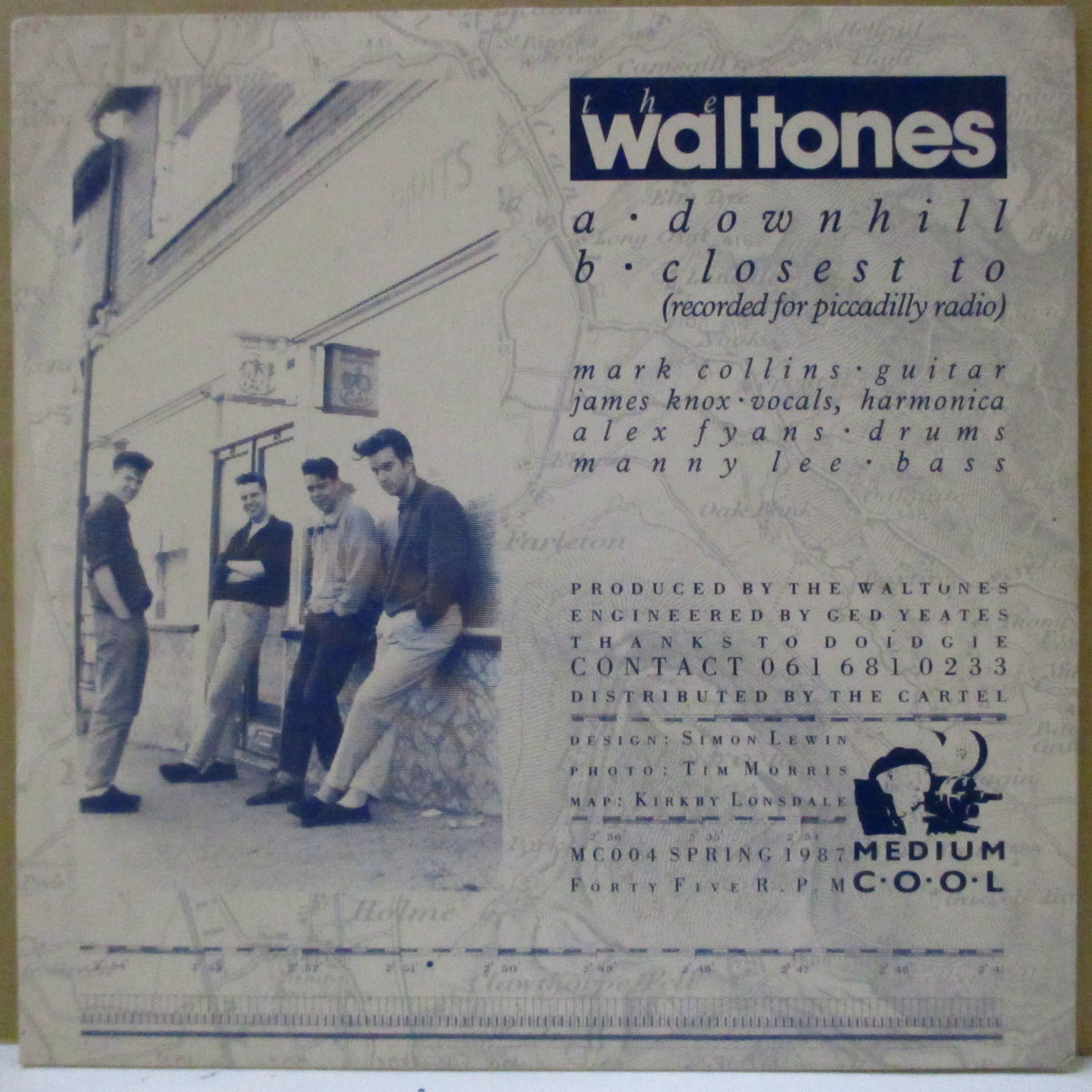 WALTONES, THE (ザ・ウォルトーンズ) - Downhill (UK オリジナル 7インチ+光沢固紙ジャケ)
