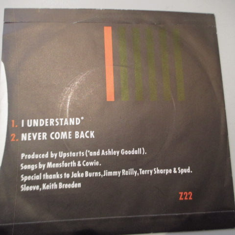 ANGELIC UPSTARTS (エンジェリック・アップスターツ) - I Understand (UK オリジナル 7"+マット・ソフト紙折り返しジャケ)