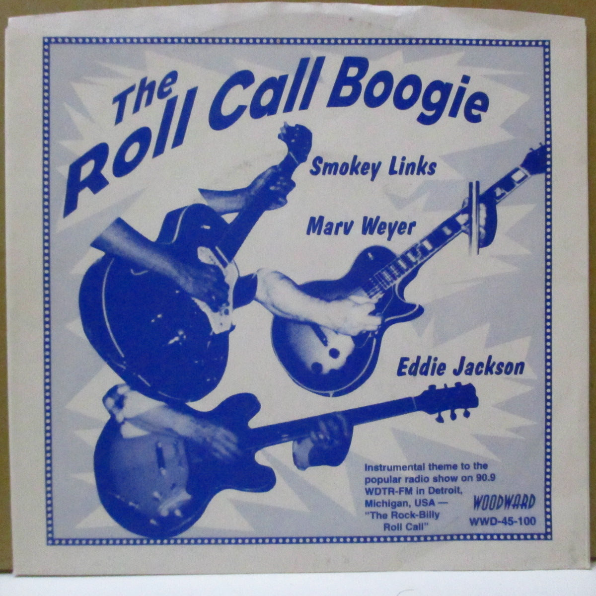 SMOKEY LINKS, MARV WEYER, EDDIE JACKSON / CRAIG "BONES" MAKI & THE ORIGINAL STABLEMEN (スモーキー・リンクス, マーヴ・ウェイアー, エディ・ジャクソン / クレイグ・ボーンズ・マキ・アンド・ジ・オリジナル・ステイブルメン) - The Roll Call Boogie (US 限定クリアブルーヴァイナル 7")