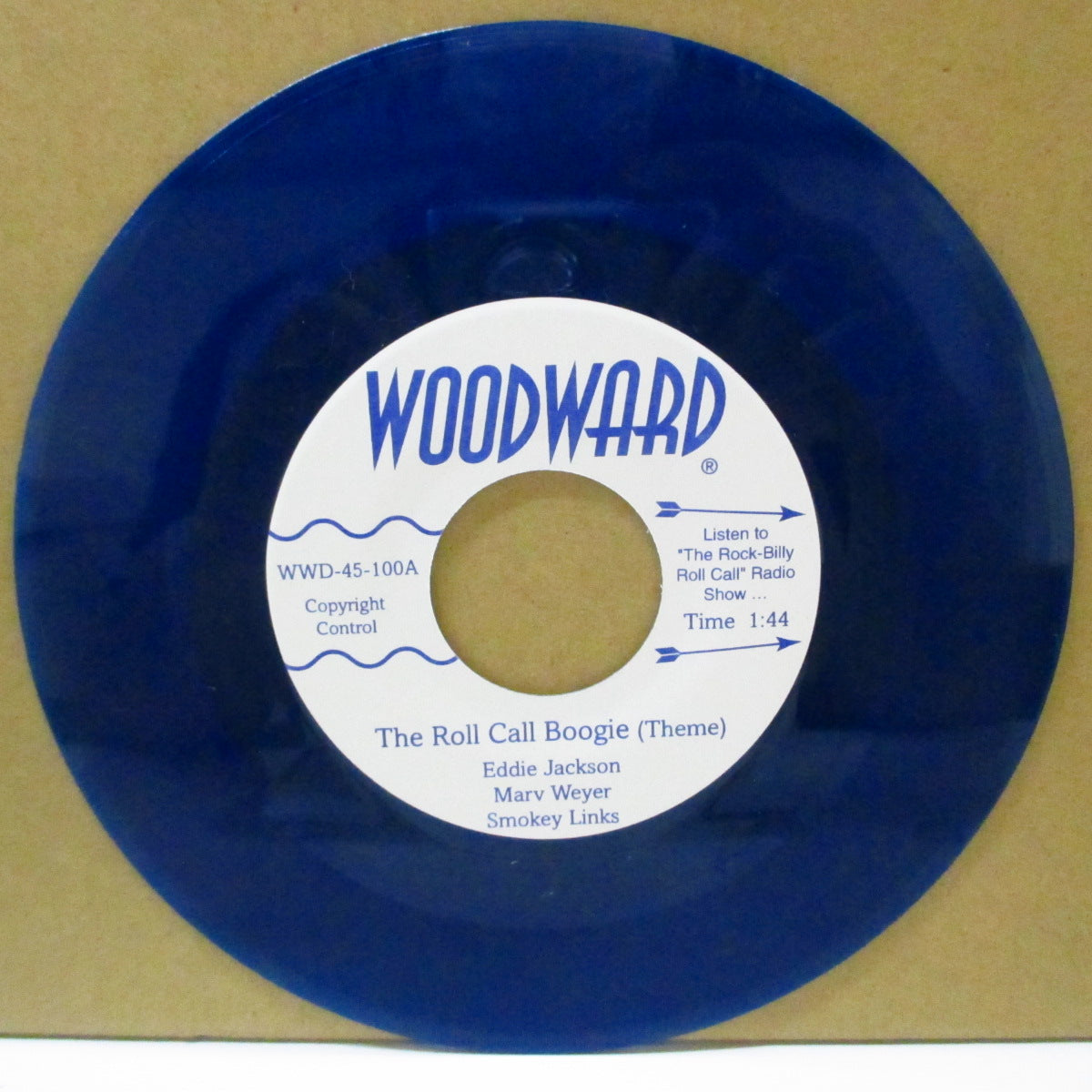 SMOKEY LINKS, MARV WEYER, EDDIE JACKSON / CRAIG "BONES" MAKI & THE ORIGINAL STABLEMEN (スモーキー・リンクス, マーヴ・ウェイアー, エディ・ジャクソン / クレイグ・ボーンズ・マキ・アンド・ジ・オリジナル・ステイブルメン) - The Roll Call Boogie (US 限定クリアブルーヴァイナル 7")