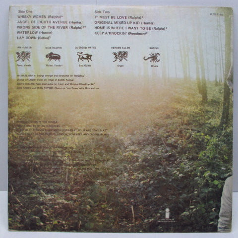 MOTT THE HOOPLE (モット・ザ・フープル) - Wild Life (UK Orig.Pink Rim Lbl.LP/GS)