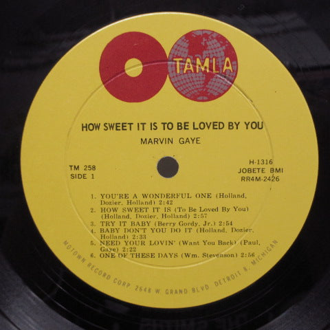 MARVIN GAYE (マーヴィン・ゲイ) - How Sweet It Is To Be Loved By You (US Orig.MONO)
