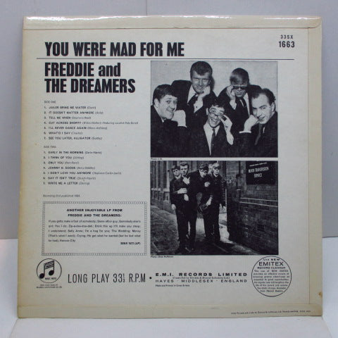 FREDDIE AND THE DREAMERS (フレディー&ザ・ドリマーズ) - You Were Mad For Me (UK Orig.Mono LP/CFS)