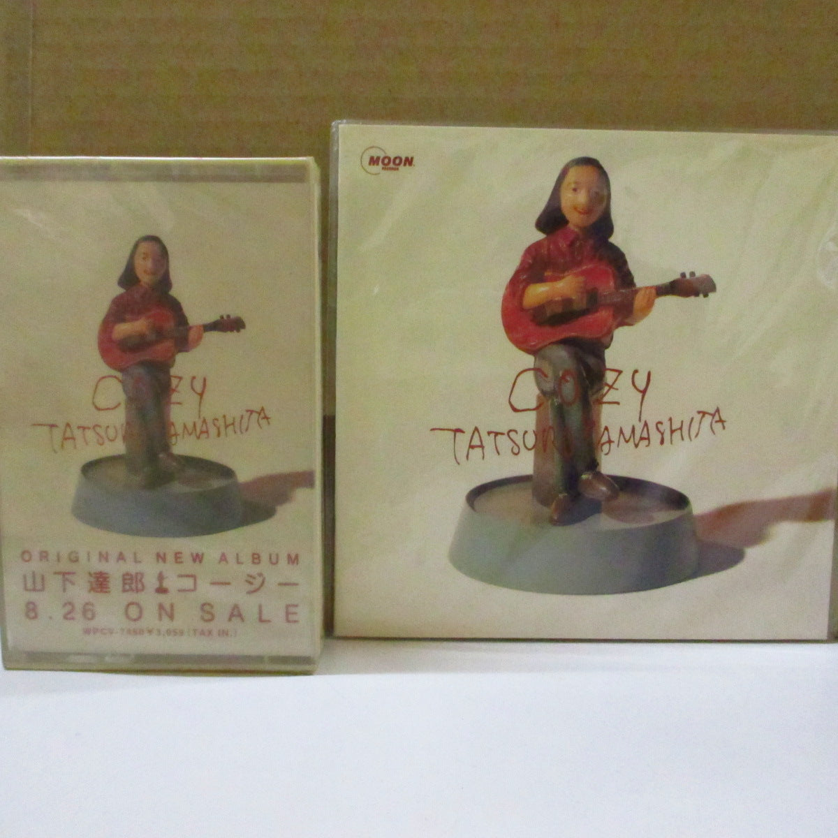 山下達郎 (Tatsuro Yamashita) - Cozy (Japan プロモ・キット/Cカセット+サイン入りカード,、プロモ用資料)