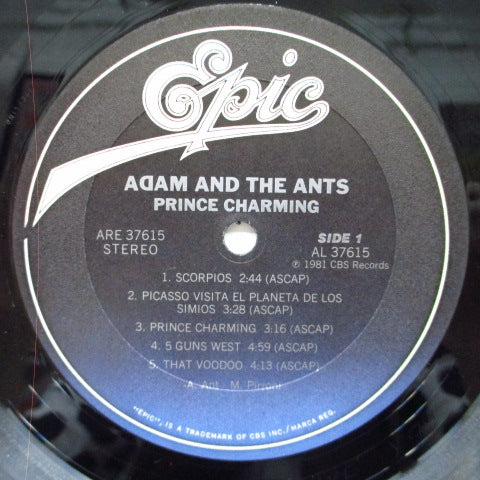 ADAM AND THE ANTS (アダム・アンド・ジ・アンツ) - Prince Charmimg (US オリジナル LP+インナー)