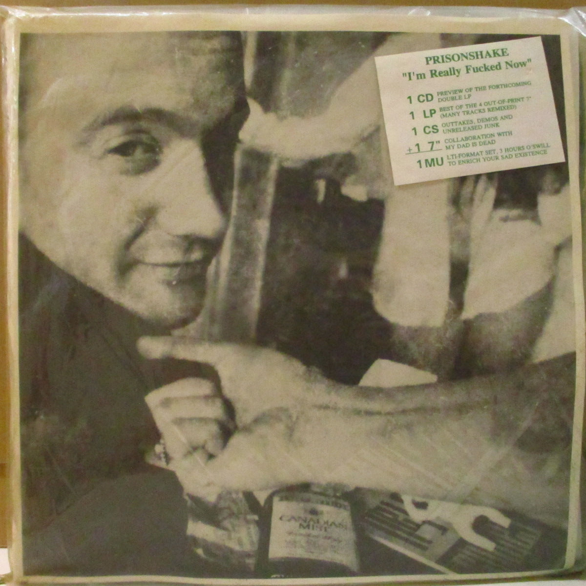 PRISONSHAKE (プリズンシェイク) - I'm Really Fucked Now (US Ltd.Clear Vinyl LP+7",Cassette/Numbered Box Set/CD欠)