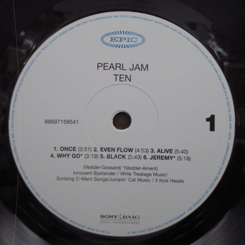 PEARL JAM (パール・ジャム) - Ten (EU 再発180グラム重量 LP)