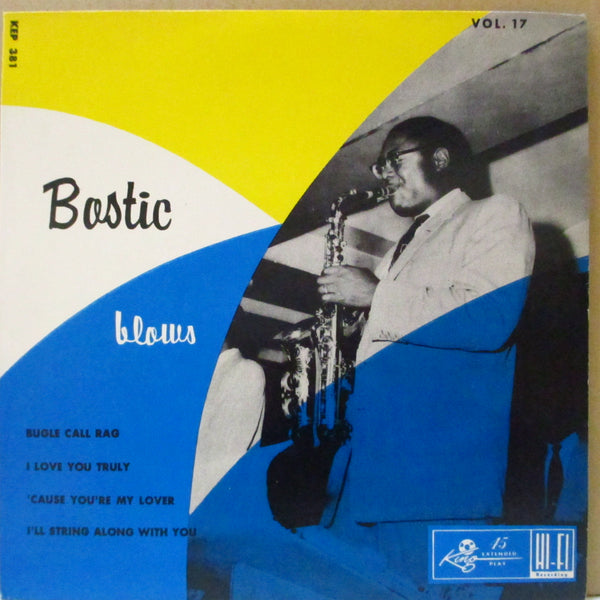 EARL BOSTIC (アール・ボスティック)  - Bostic Blows (US Orig.4-Track 7"EP+PS)