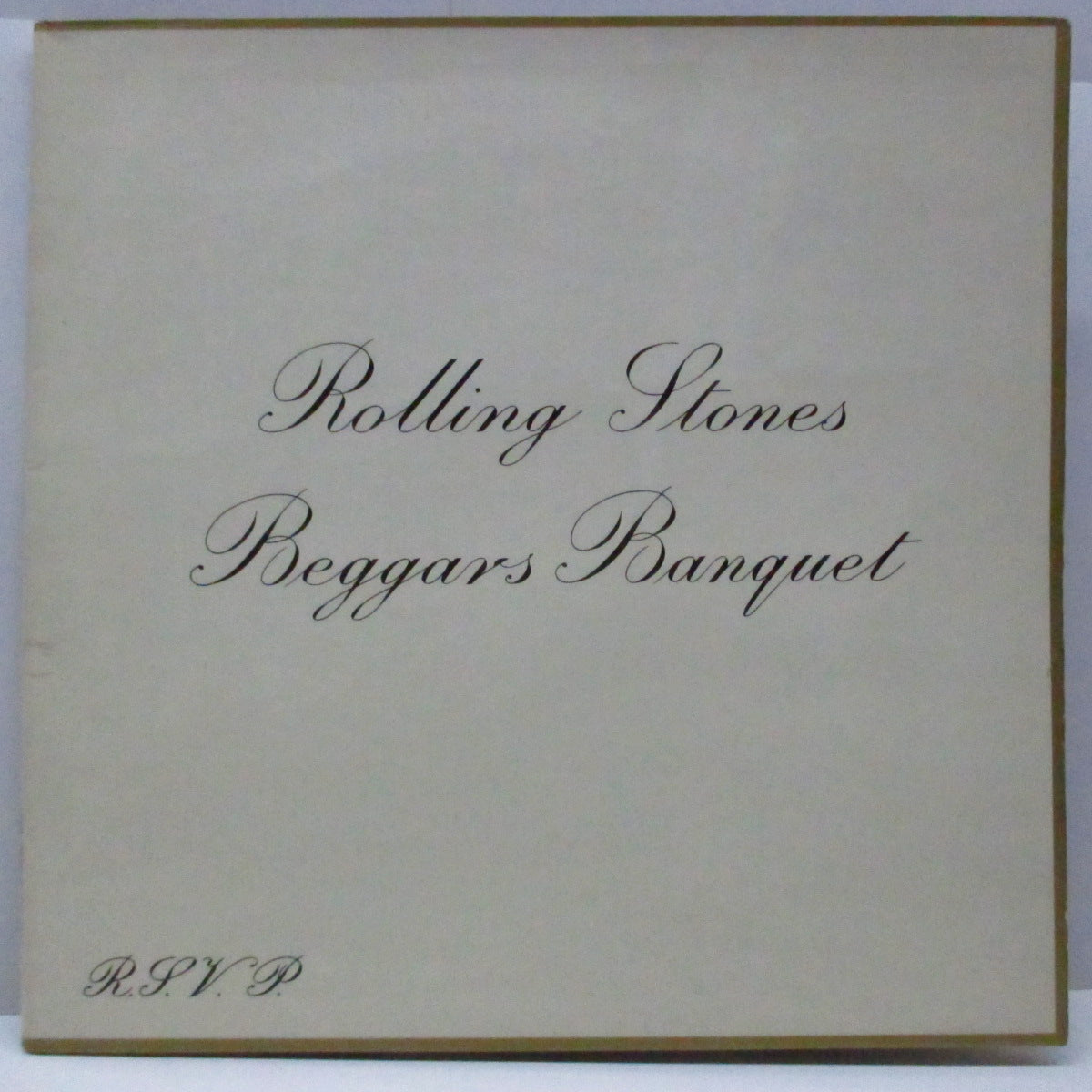 ROLLING STONES (ローリング・ストーンズ) - Beggars Banquet (UK '72  再発「ボックスロゴ」ステレオLP/表面コーティング見開ジャケ)