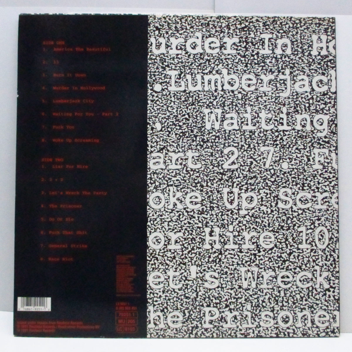 D.O.A. - Talk Minus Action Equals Zero (Dutch Orig.LP)