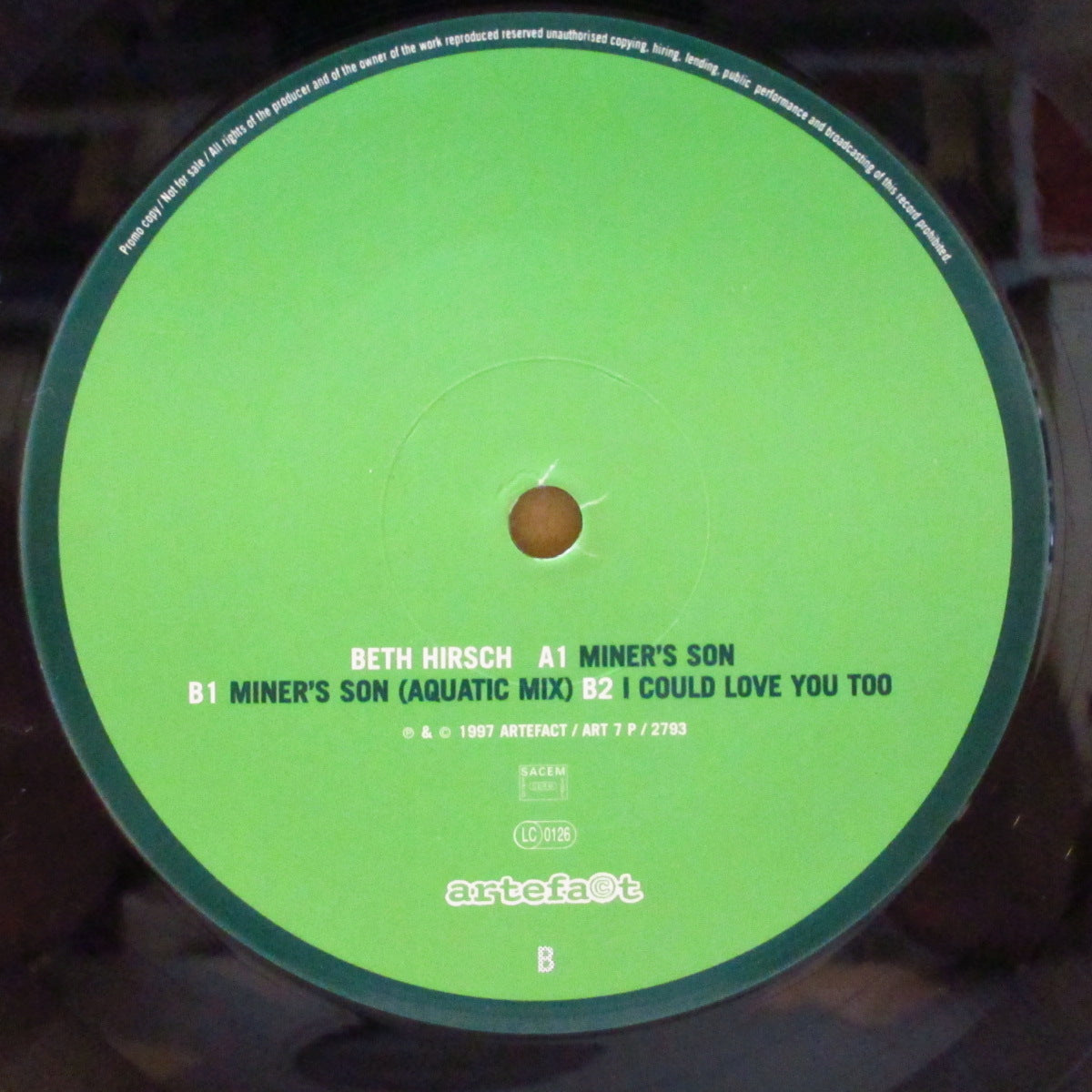 BETH HIRSTH (ベス・ハーシュ) - Miner's Son (France Orig.10"/Die-Cut CVR)