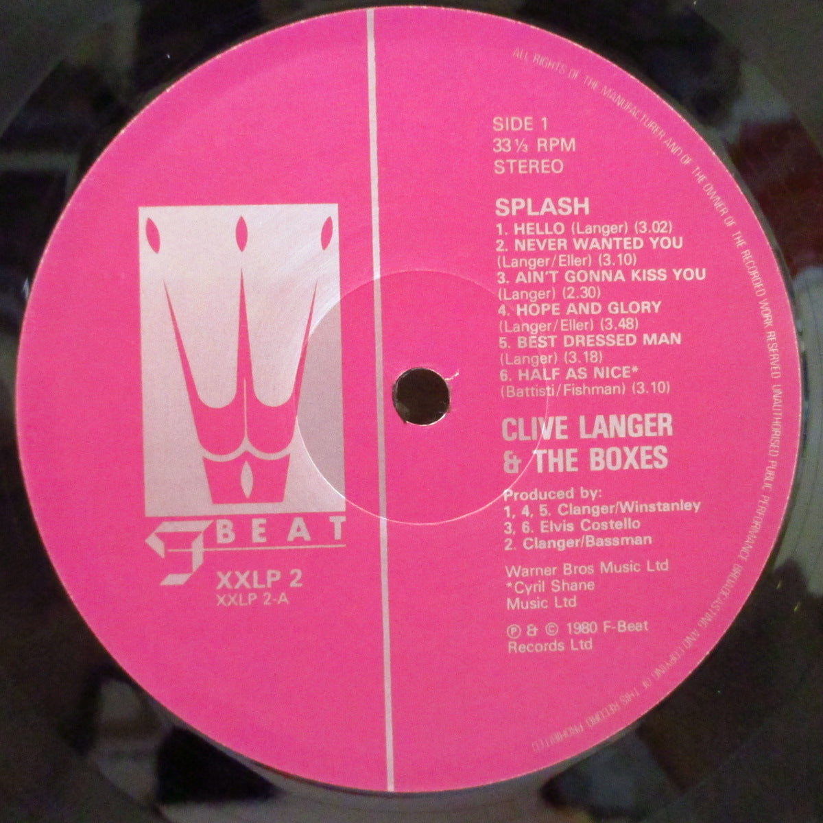 CLIVE LANGER & THE BOXES (クライヴ・ランガー) - Splash (UK Orig.LP/Coating CVR)