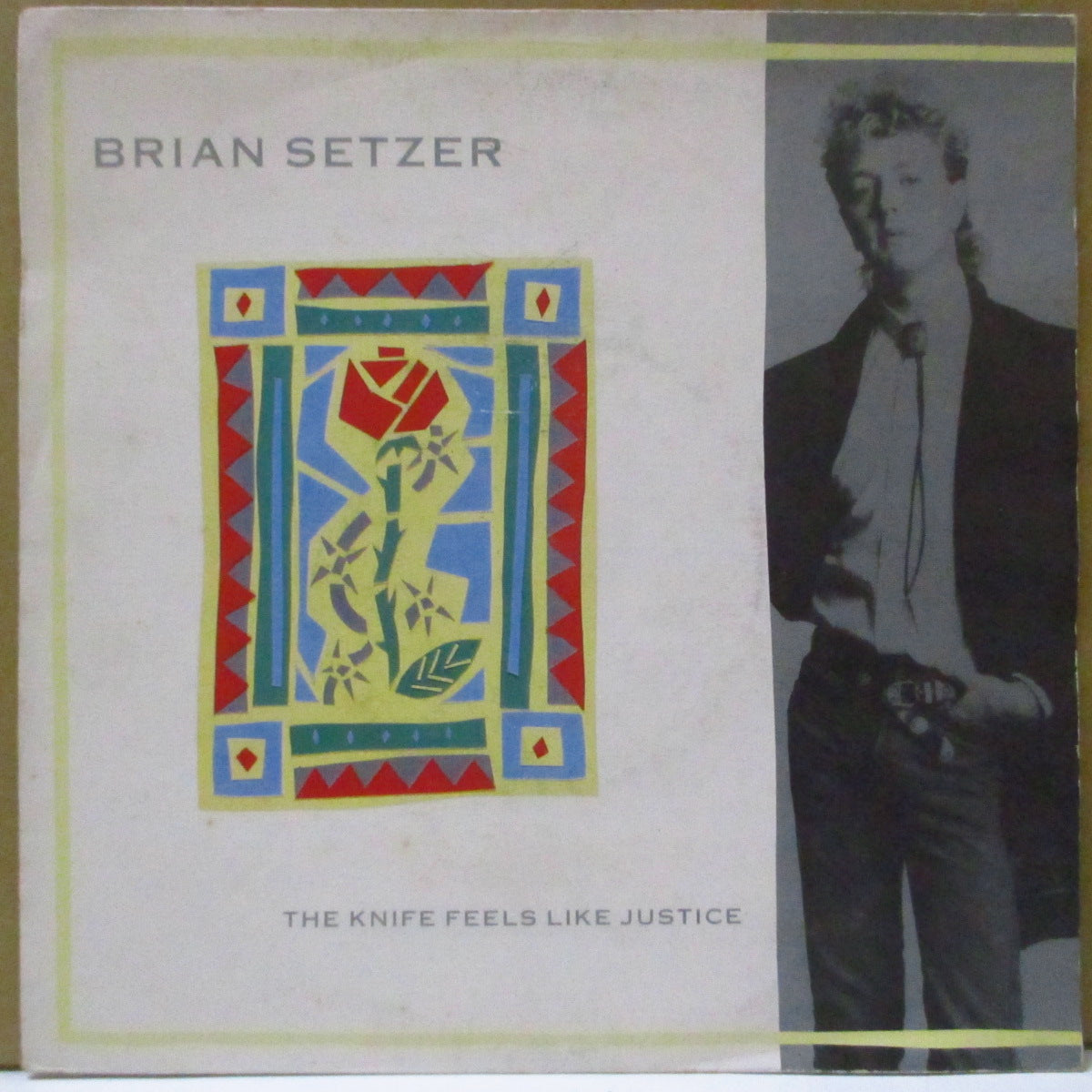 BRIAN SETZER (ブライアン・セッツァー) - The Knife Feels Like Justice (UK オリジナル 7")