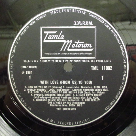 SUPREMES (スプリームス / シュプリームス) - With Love (From Us To You) (UK Orig.Mono/CFS)