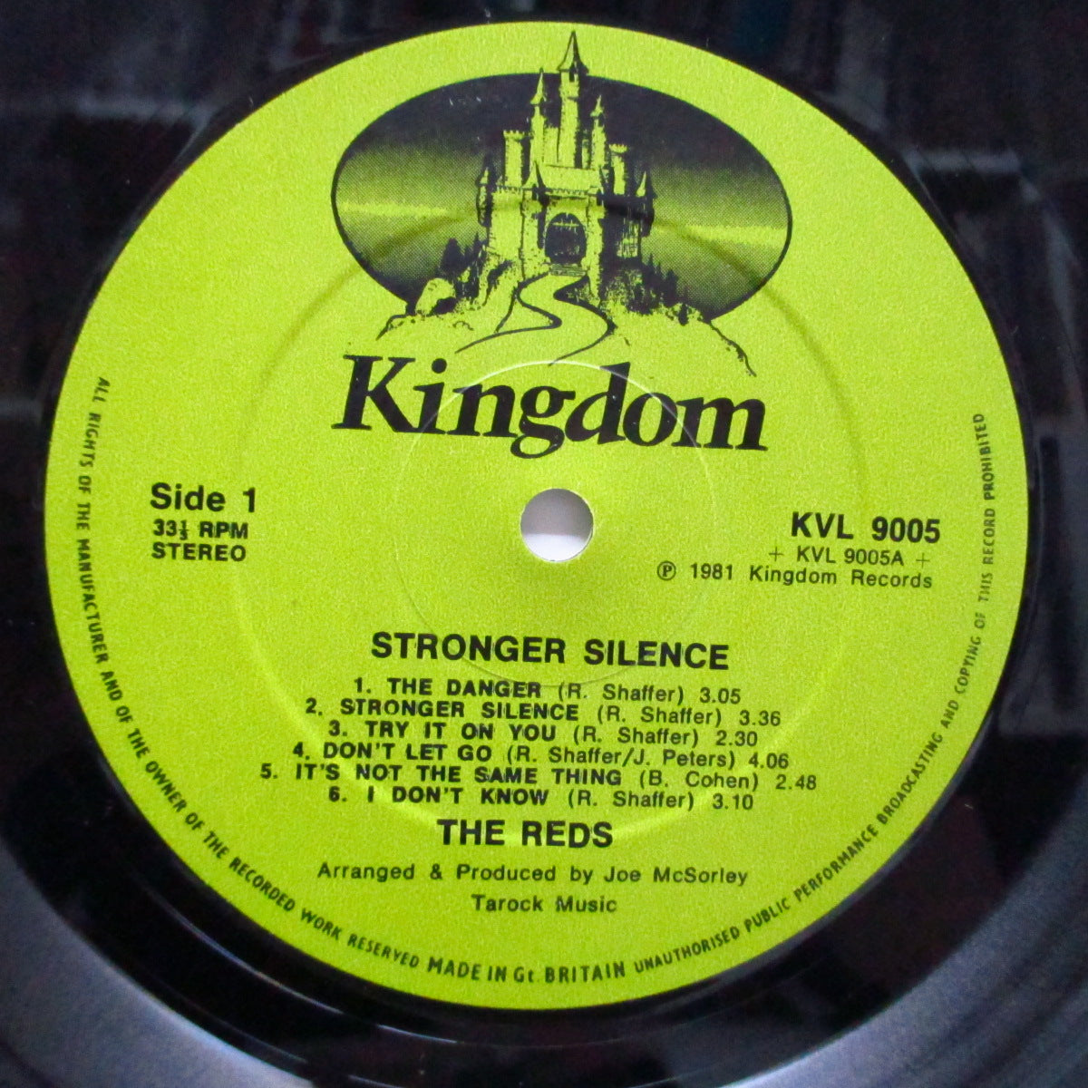 REDS, THE (ザ・レッズ) - Stronger Silence (UK Orig.LP+Insert)
