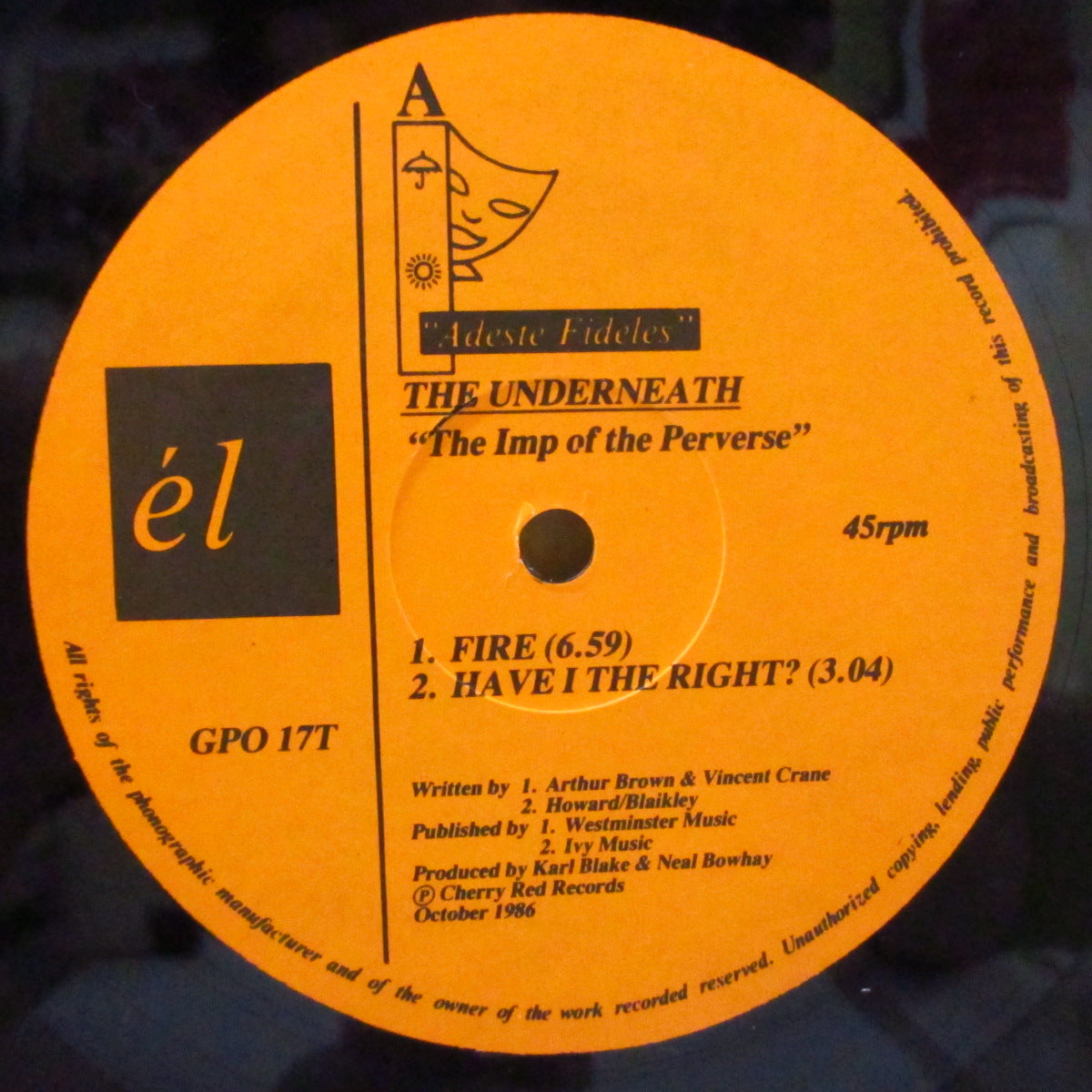 UNDERNEATH, THE (アンダーニース) - The Imp Of The Perverse (UK オリジナル 12")