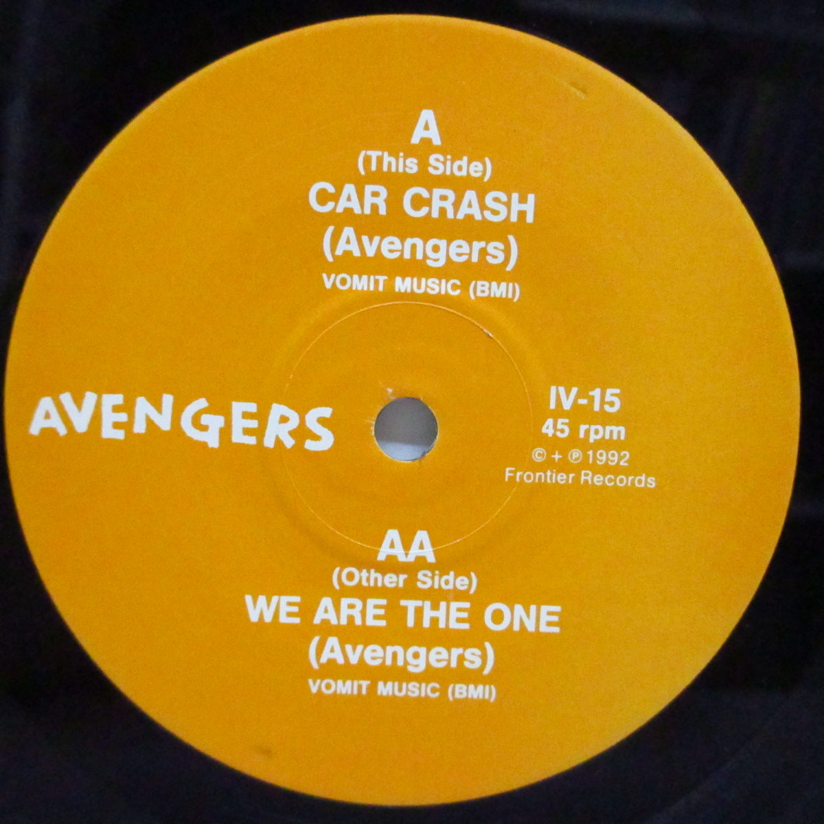 AVENGERS, THE (ジ・アヴェンジャーズ) - Car Crash (US '92 Reissue 7")