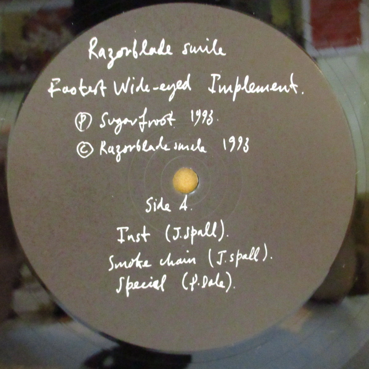 RAZORBLADE SMILE - Fastest Wide-Eyed Implement (UK Orig.12"+Insert)